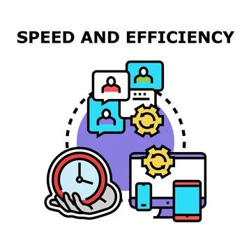 Optimizing workflow and maximizing efficiency concept vector Illustrazione stock