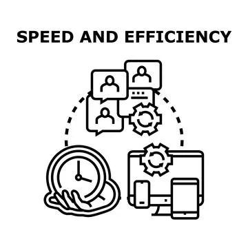 Optimizing workflow and maximizing efficiency concept vector Stock Illustration