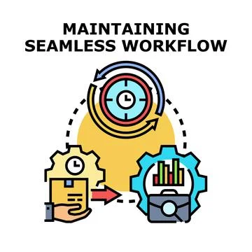 Optimizing workflow process with efficient time management イラスト素材