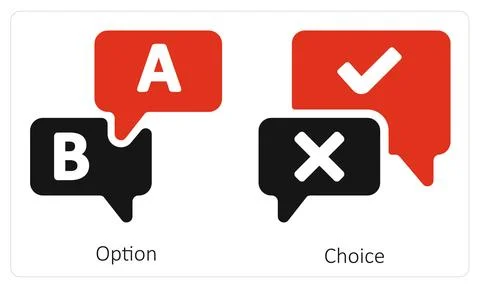 Option and Choice Stock Illustration