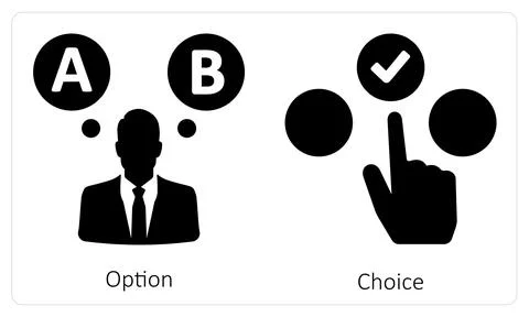 Option and Choice Stock Illustration