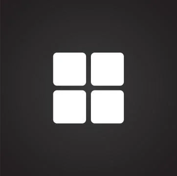 Option button icon on background for graphic and web design. Simple illustration Illustrazione stock