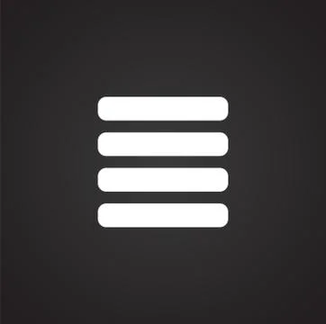 Option button icon on background for graphic and web design. Simple illustration Stock Illustration