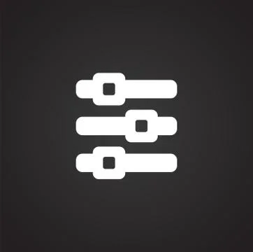 Option button icon on background for graphic and web design. Simple illustration Stock Illustration