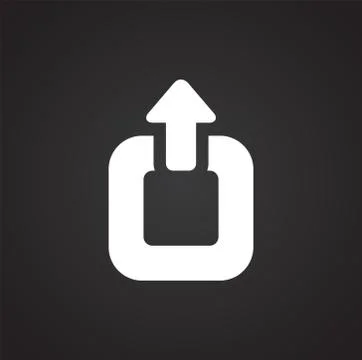 Option button icon on background for graphic and web design. Simple illustration Stock Illustration