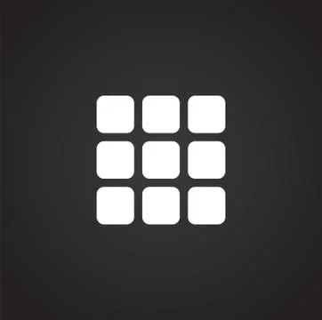 Option button icon on background for graphic and web design. Simple illustration Stock Illustration