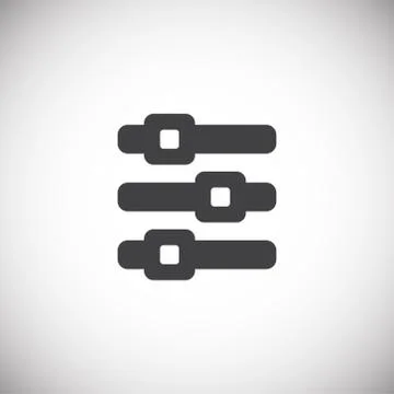Option button icon on background for graphic and web design. Simple illustration Stockillustratie