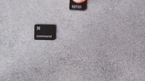 Option, Command, Esc keys that force close programs. Stock Footage 248708080