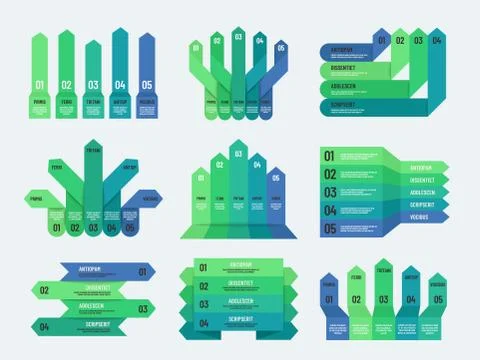 Option infographic. Options, steps or process graphs, charts and diagrams for Stock Illustration