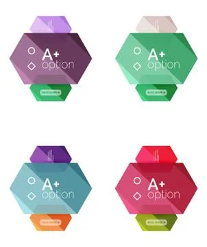 Option infographic templates Illustrazione stock
