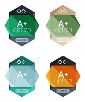 Option infographic templates 스톡 일러스트