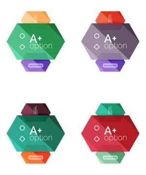 Option infographic templates イラスト素材