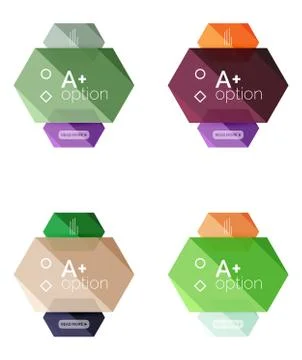 Option infographic templates 스톡 일러스트