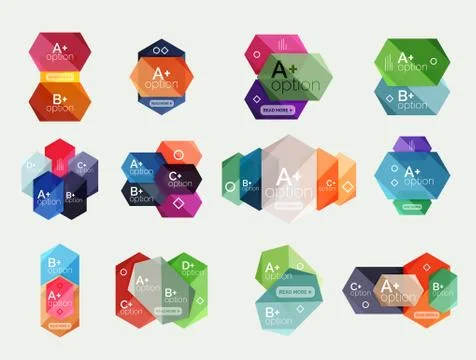 Option infographic templates 스톡 일러스트
