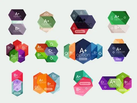 Option infographic templates 스톡 일러스트