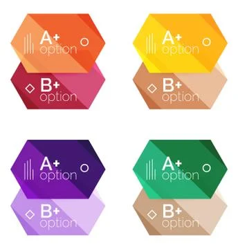Option infographic templates 스톡 일러스트
