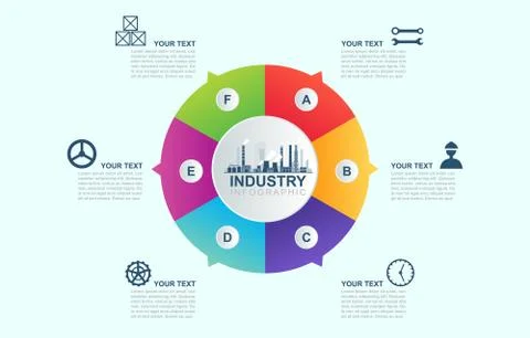 Option Scheme Chart Graph Diagram Analytics Factory Industrial Business Infog Stock Illustration