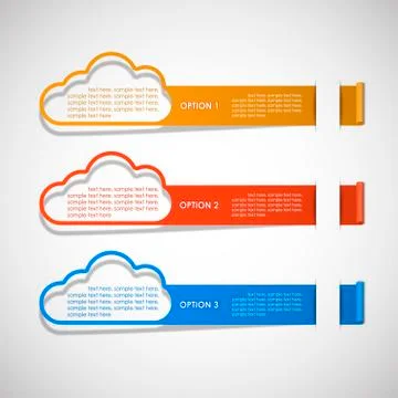 Option for text clouds theme Stock Illustration