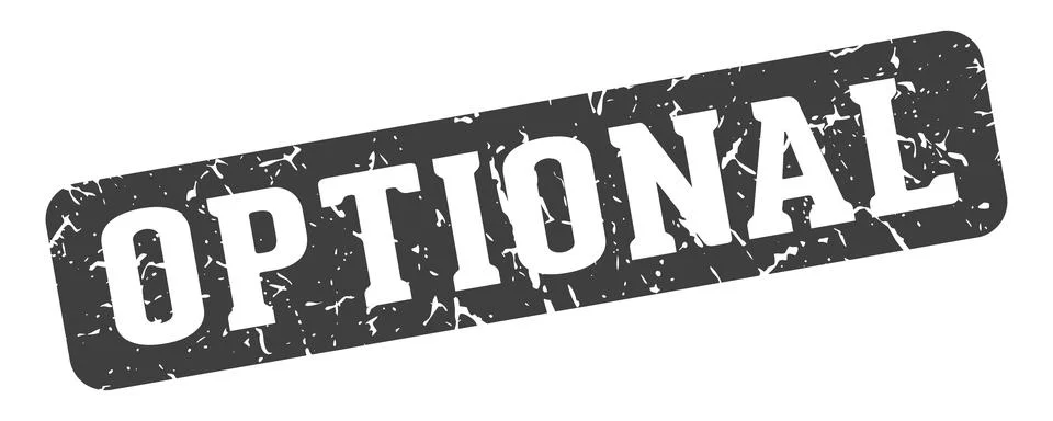 Optional rectangular sign. optional stamp Illustrazione stock