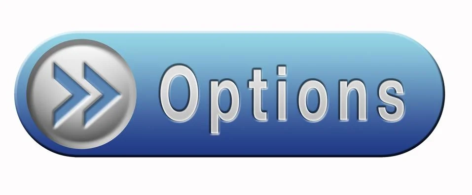 Options button Illustrazione stock