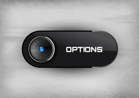 Options Button Illustrazione stock