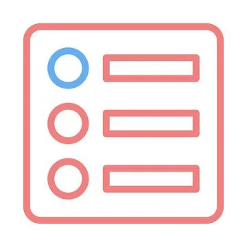 Options Checklist Interface Menu Vector Graphic Stock Illustration