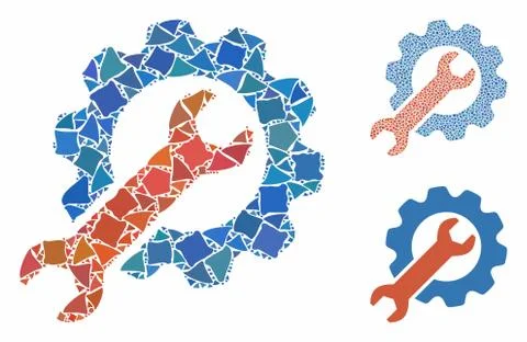 Options Composition Icon of Rugged Elements Stock Illustration