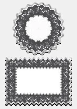 Options frame for napkin. Stock Illustration