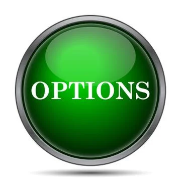 Options icon. Internet button on white background.. Stock Illustration