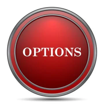 Options icon. Internet button on white background.. Stock Illustration