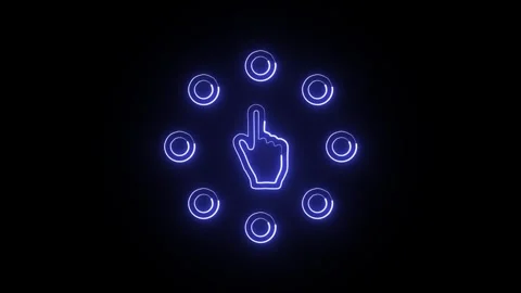 Options Icon Isolated on Black Background, Choice Selection Neon Line Anima.. Stock-Footage 324127979