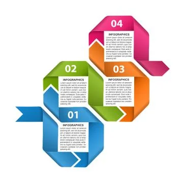 Options infographic, timeline, design template for business presentations or Stock Illustration