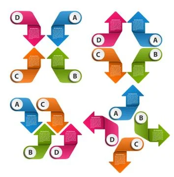 Options infographic, timeline, design template for business presentations or Stock Illustration