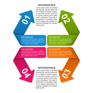 Options infographic, timeline, design template for business presentations or Stock Illustration