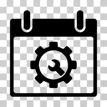 Options Tools Calendar Day Vector Icon Ilustração Stock