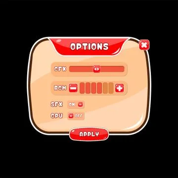 Options ui kits 2 스톡 일러스트