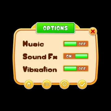 Options ui kits 4 스톡 일러스트