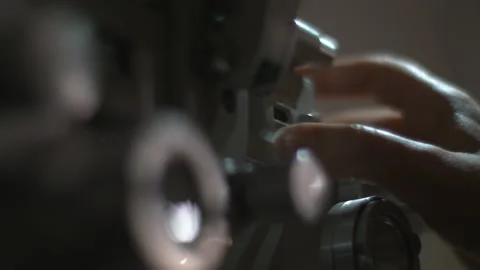 Optometrist Phoropter Instrument Stock Footage 201182763