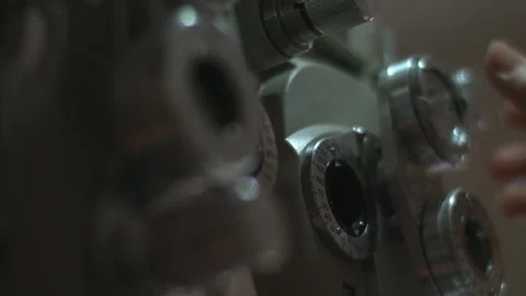 Optometrist Phoropter Instrument Stock Footage 201183007