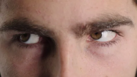 Optometry, face and eyes with examination, optical function or glaucoma Stock Footage 336674651