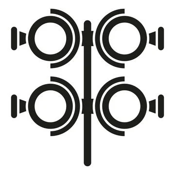 Optometry icon simple vector. Eye test Stock Illustration