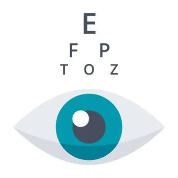 Optometry or Ophthalmology Icon Stock Illustration