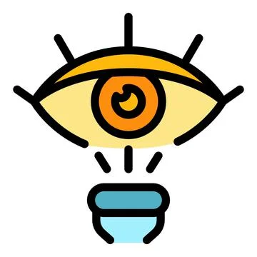 Optometry surgery icon color outline vector Stock Illustration