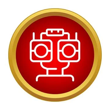 Optometry tool icon symbolizing vision testing and eye care Stock Illustration
