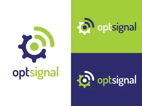 Optsignal Logo Design Stock Illustration