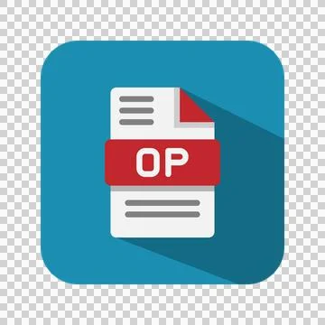 Opus audio file flat icons, document, files type,extension, format symbol  Illustrazione stock