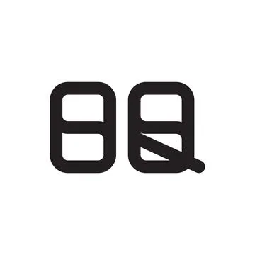 Oq initial letter vector logo icon Illustrazione stock