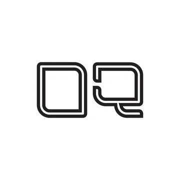 Oq initial letter vector logo icon Stock Illustration