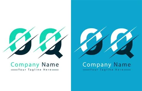 OQ Letter Logo Vector Design Concept Elements Stock Illustration