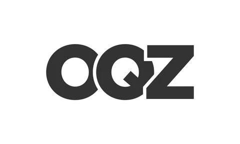OQZ logo design template with strong and modern bold text. Initial based ve.. Stock Illustration